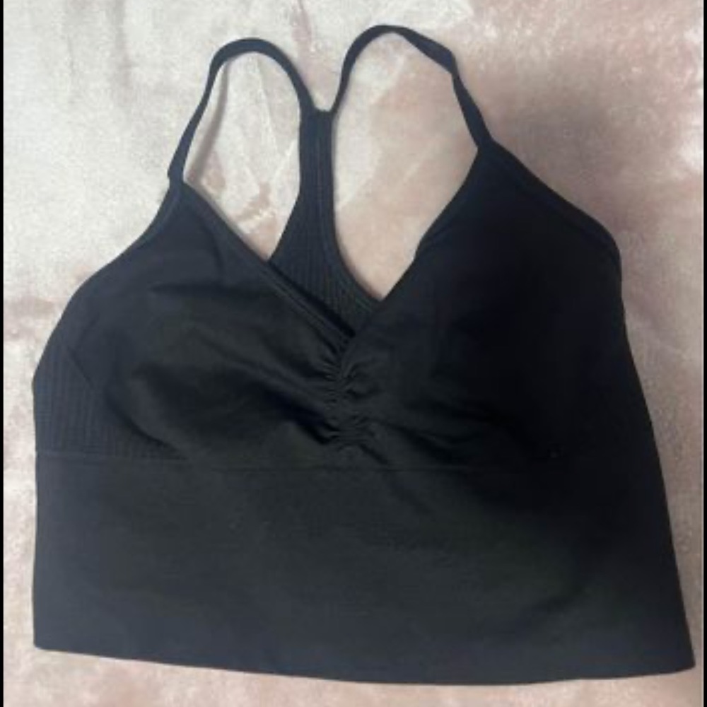 black aritzia parklife sports bra top medium
